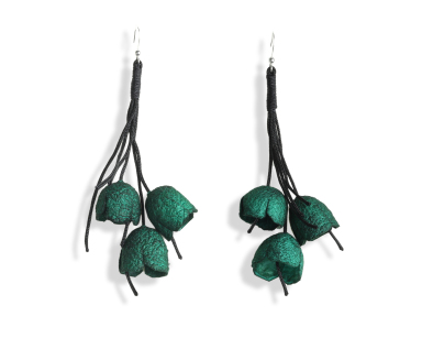 Σκουλαρίκια Κουκούλι Πράσινο