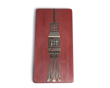 Filigree frame 19x40cm Bordeaux