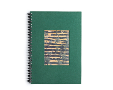 "Olive Grove" spiral notepad - 80 pages
