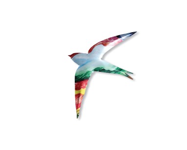 Wall Hanging Decorative Apus apus 25x33cm L