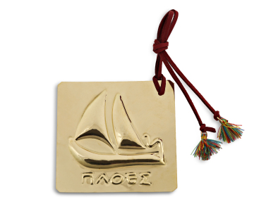 Επιτραπέζιο Γούρι Καράβι Χρυσό