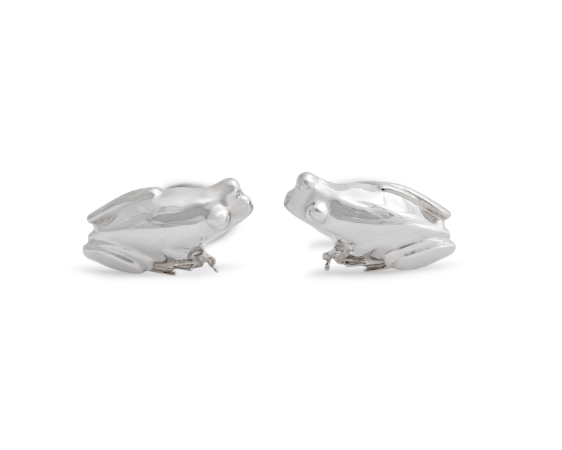 Silver Frog Cufflinks