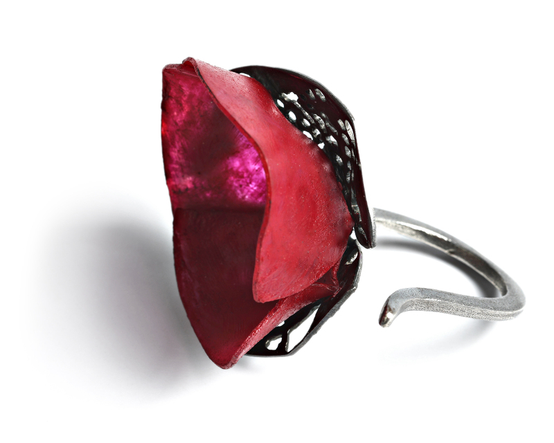 Ring with Red Flower 1