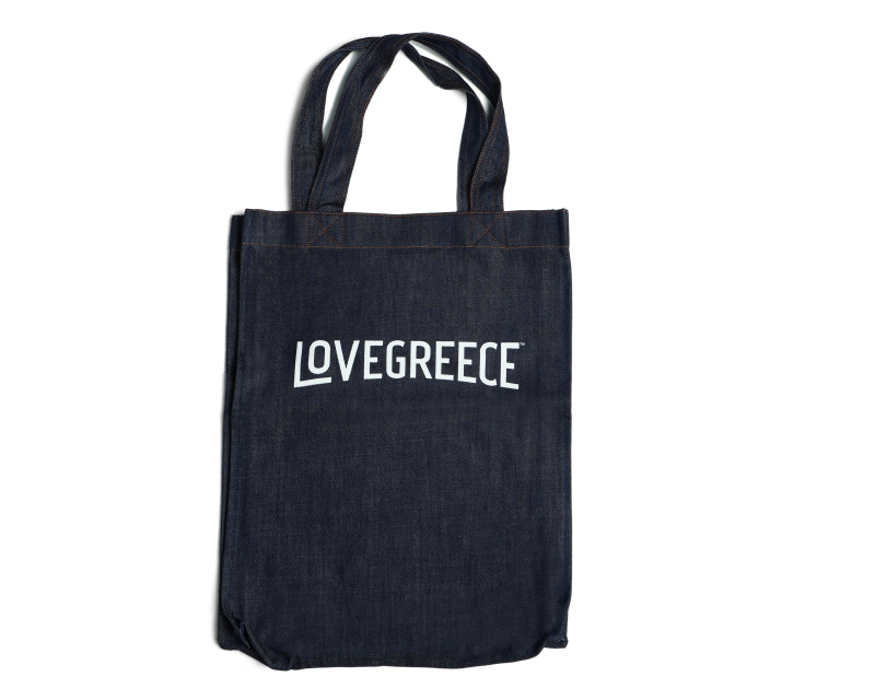 Tote Bag - Τσάντα Τζιν Denim Lovegreece