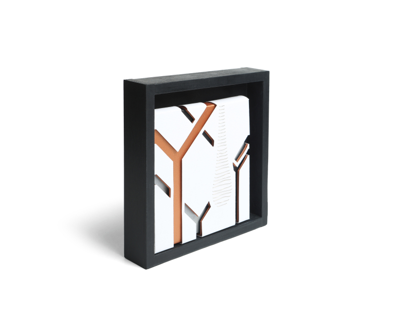 Mastic Tree Tear Picture Frame - Black 15x15cm 1