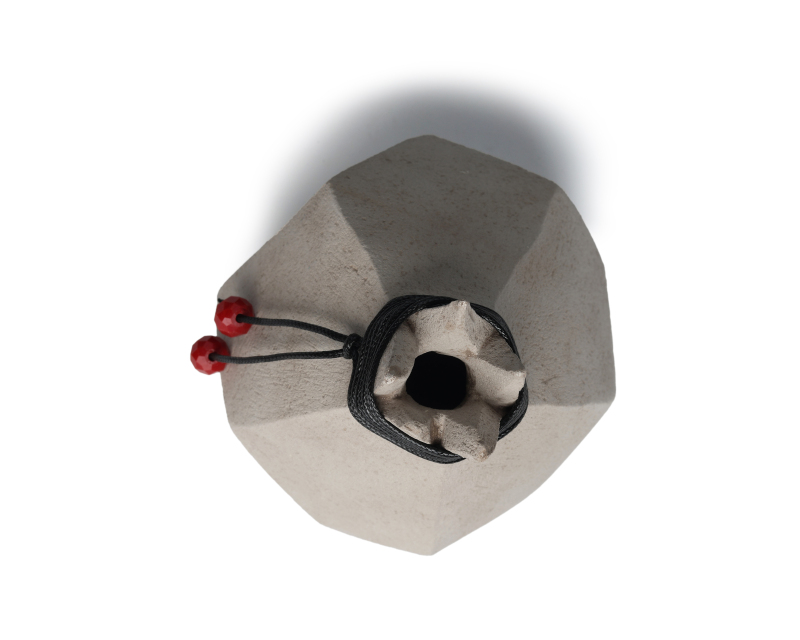 Ceramic Pomegranate Stoneware Grey 1