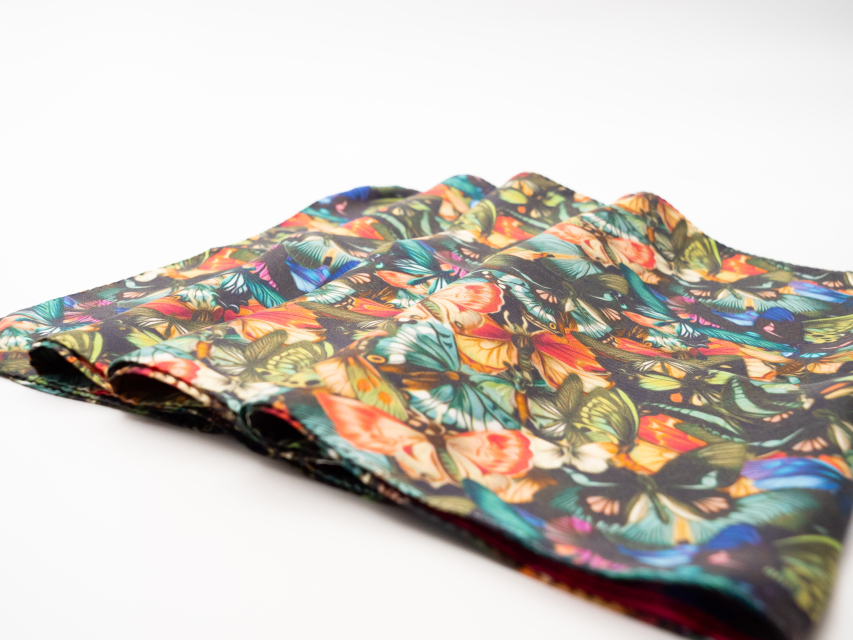 Μεταξωτό Μαντήλι Πεταλούδες 160x35εκ. 2