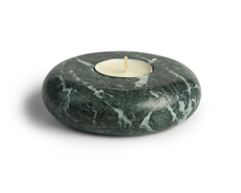 Κηροπήγιο Μαρμάρινο Στρογγυλό 11εκ.