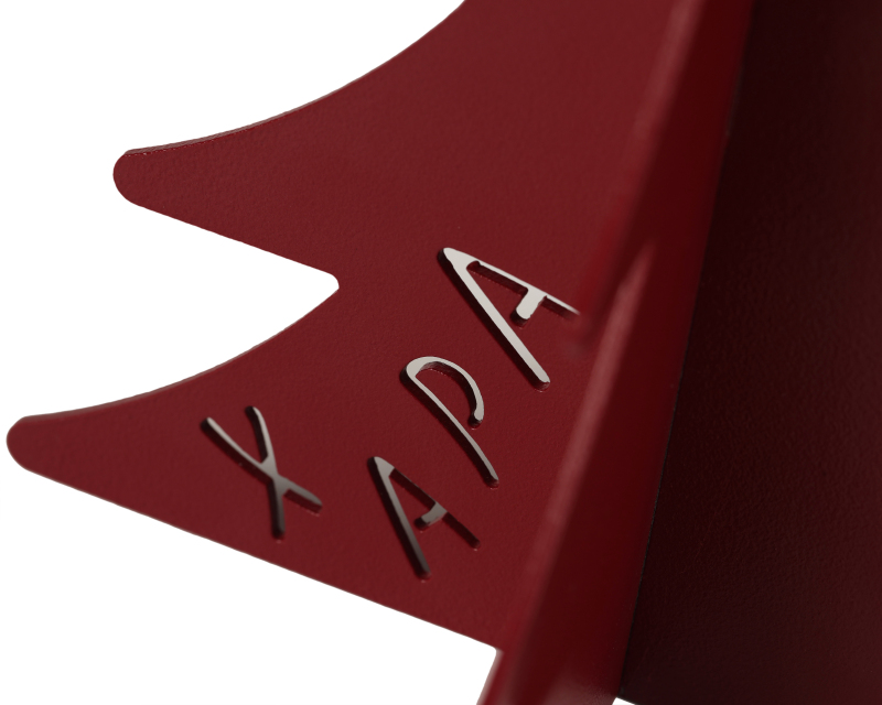 Δέντρο Χαρά Μεταλλικό Μπορντώ 15cm 1