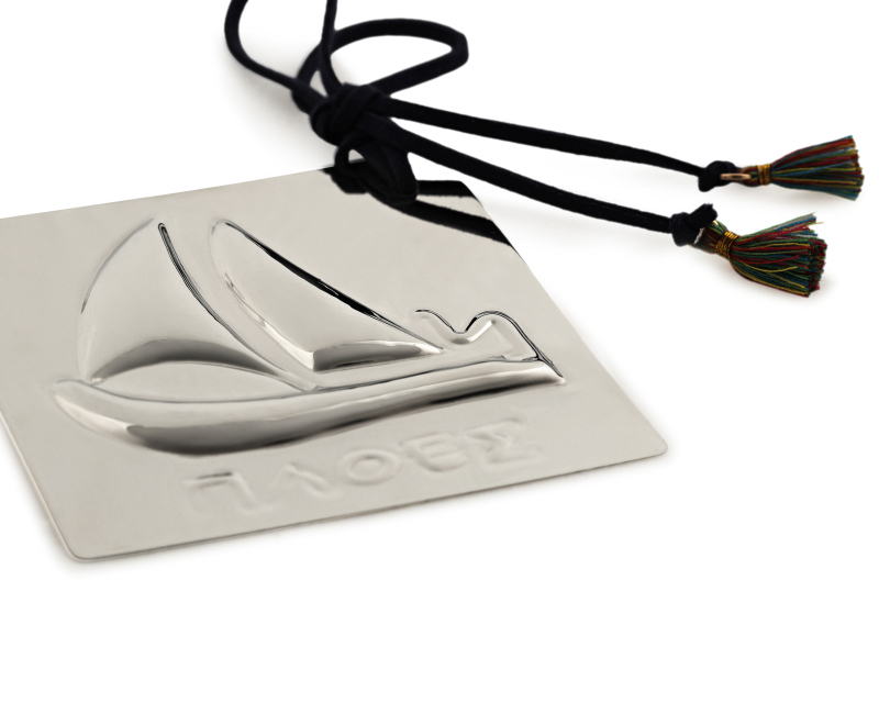 Επιτραπέζιο Γούρι Καράβι Ασημένιο 1