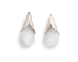 Earrings Silver and Marble 0