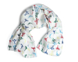 Linear B silk scarf 160x35cm 0