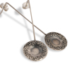 Carved Dish Earrings 1