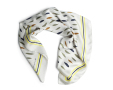 Olive leaves silk scarf 68x68cm 0