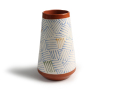 Ceramic Vase with Linear Designs 1