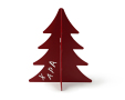 Δέντρο Χαρά Μεταλλικό Μπορντώ 15cm 0