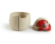 Ceramic Egg Box with Poppy 1